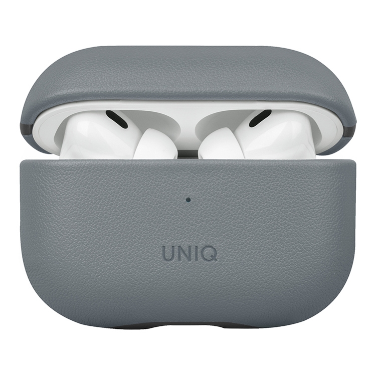 Чехол Uniq Lyden DS Кожзаменитель c ремешком Washed для AirPods Pro 2, Синий/Черный
