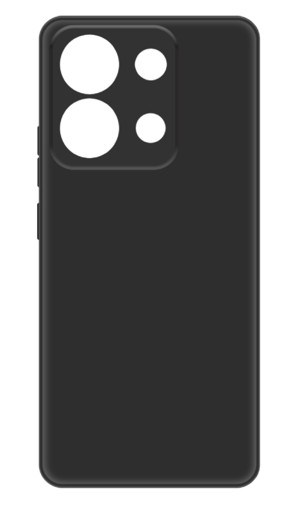 Чехол Silicone Cover для Redmi Note 13, Чёрный