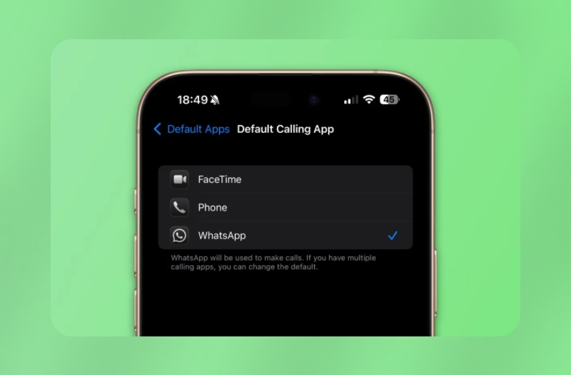 WhatsApp может стать приложением для звонков и отправки сообщений по умолчанию на iPhone