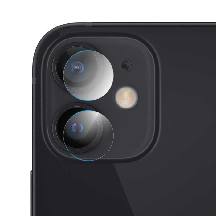 Защитное стекло для камеры Borasco Гибридное стекло камеры для Apple iPhone 11/ 12/ 12 mini (Комплект 2 шт.)