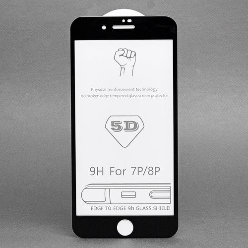 Защитное стекло 2D FullScreen для iPhone 7+, Черный
