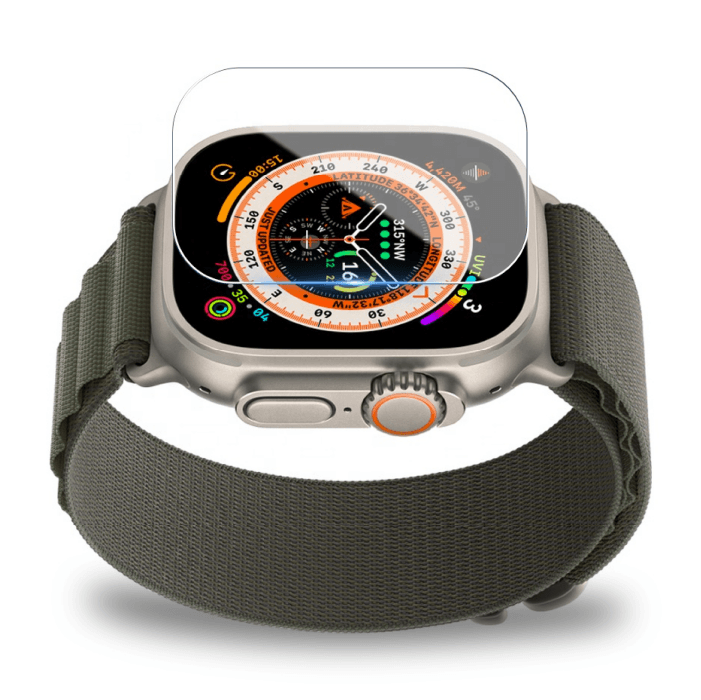 Защитное стекло для Apple Watch 45мм, Черный