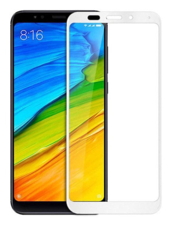 Защитное стекло 2D для Xiaomi Redmi Note 5, Белый