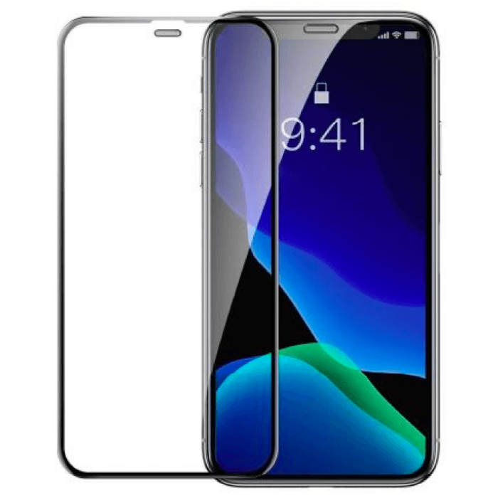 Защитное стекло BLUEO 3D Curved Hot Bending HD для iPhone X/XS, 0.33mm, Черный, XB5