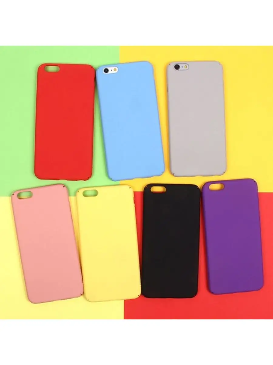 Чехол пластик для iPhone 6 plus, Цветной