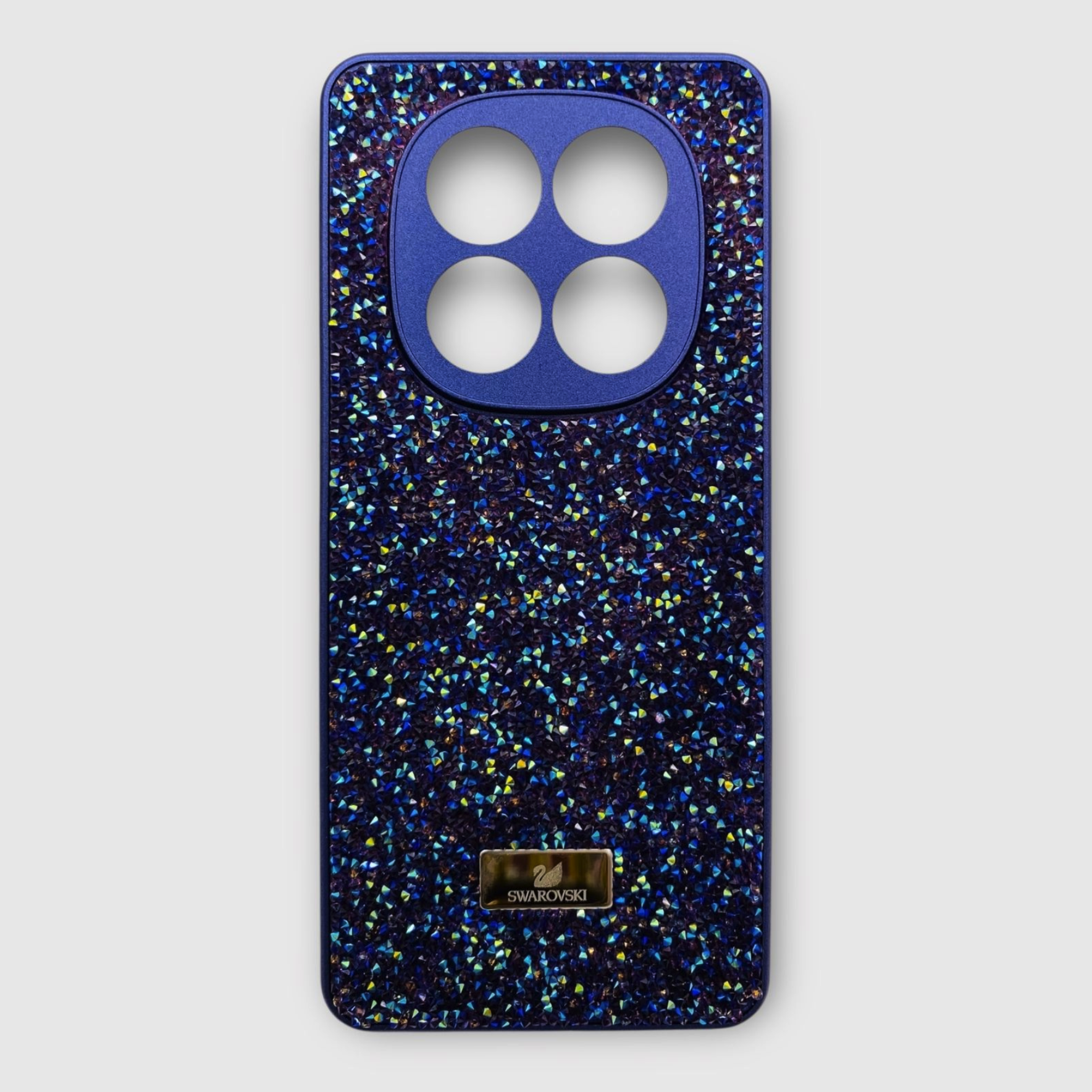 Чехол со стразами Swarovski для Xiaomi Redmi Note 14 4G, голубой