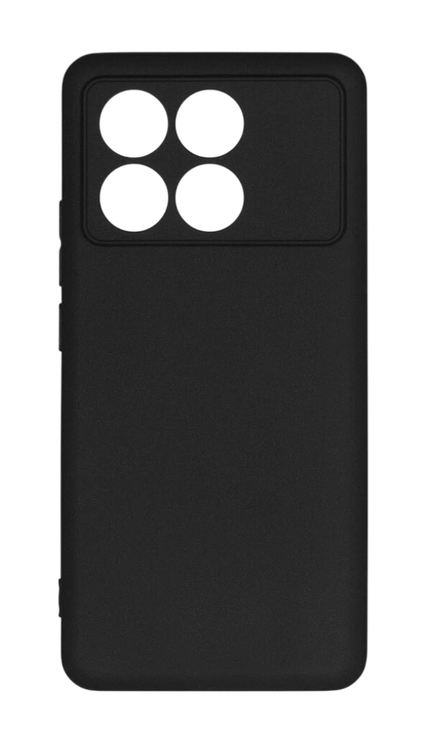 Чехол Silicone Cover для POCO X6 Pro, Чёрный