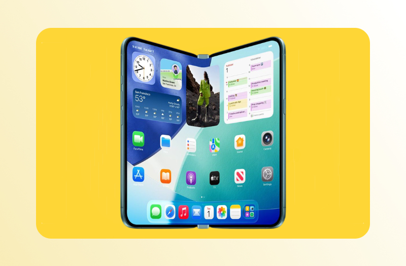 Складной iPhone могут представить как «два титановых iPhone Air», соединенных вместе