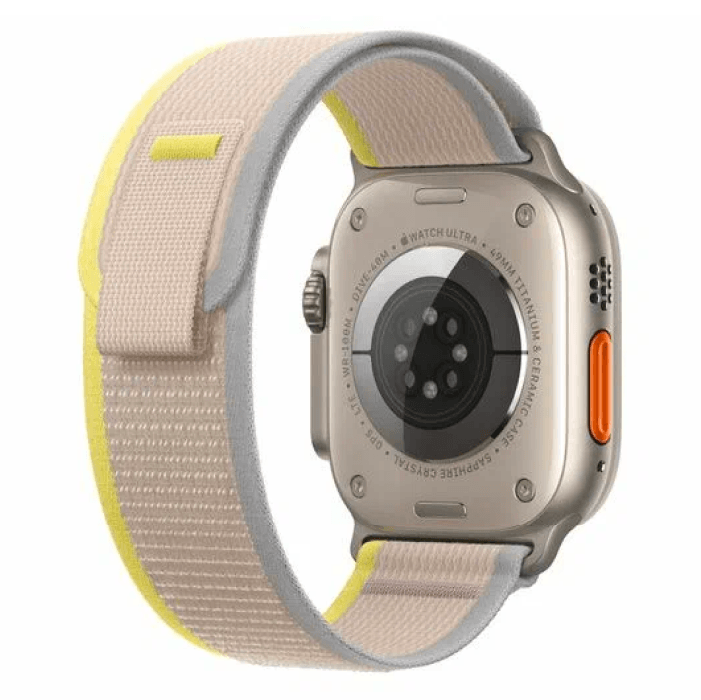 Ремешок Mutural watch band modi для Apple Watch 42/44/45/49мм, Бежевый с жёлтым