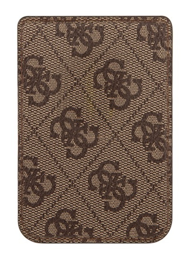 Чехол-бумажник Guess Wallet Cardslot MagSafe 4G Trangle logo, Коричневый Чехол-бумажник Guess Wallet Cardslot MagSafe 4G Trangle logo, Коричневый