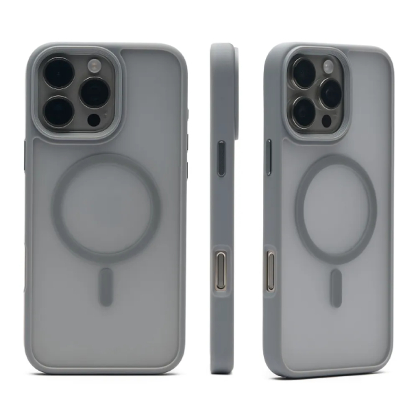 Чехол Magic M Luxury Proective для iPhone 15 Pro, Серый
