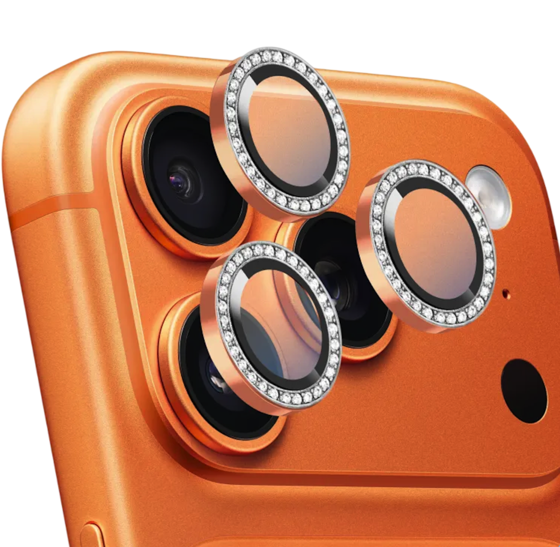 Защитные линзы Keephone 3D-Spiral Maria на камеру iPhone 17 Pro Max, Оранжевые