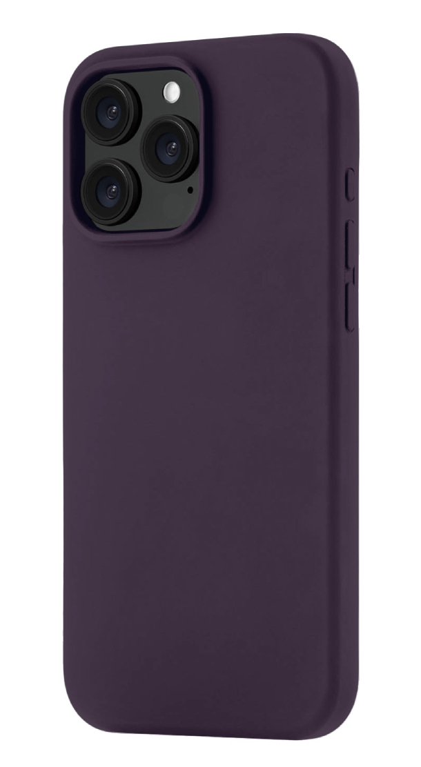 Чехол Ubear Touch Mag для iPhone 16 Pro Max, Силикон, софт-тач, Темно-фиолетовый
