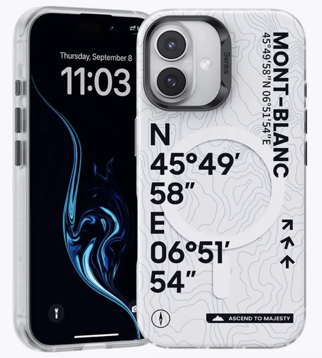 Чехол силиконовый Benks Монблан MagSafe для iPhone 16