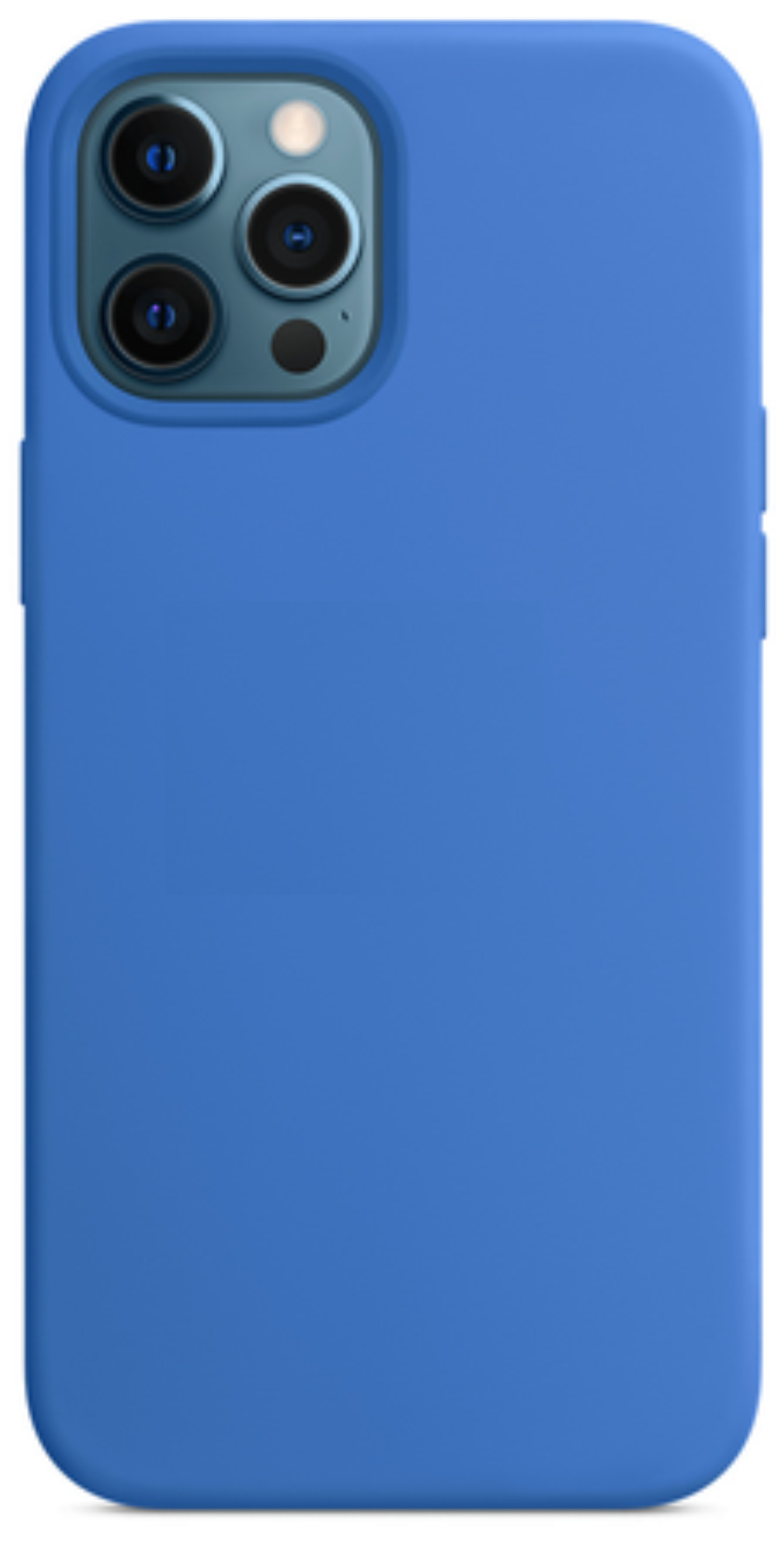 Оригинальный Силиконовый чехол для iPhone 12 Pro Max, Синий