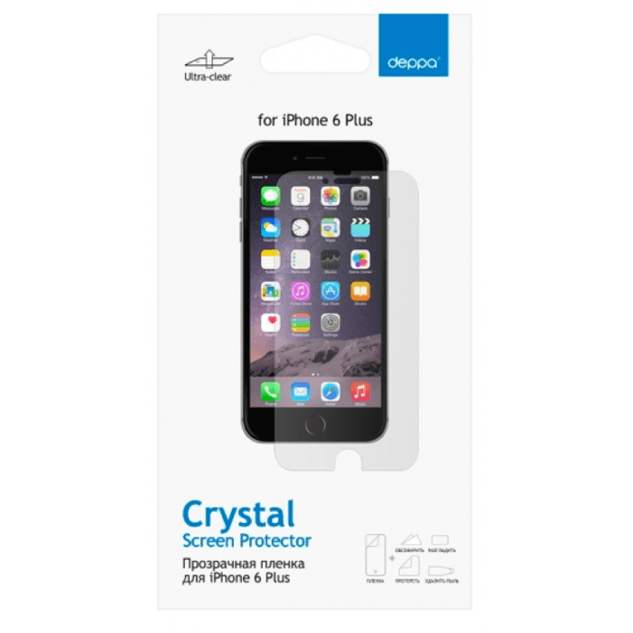 Защитная пленка для Apple iPhone 6 plus, (Суперпрозрачная)