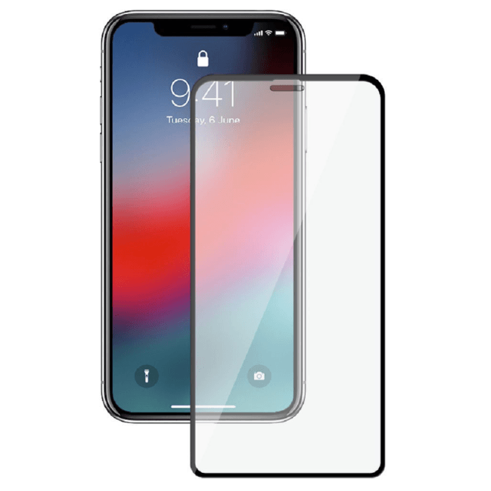 Защитное стекло цельное 3D для iPhone Xr/11, Черный