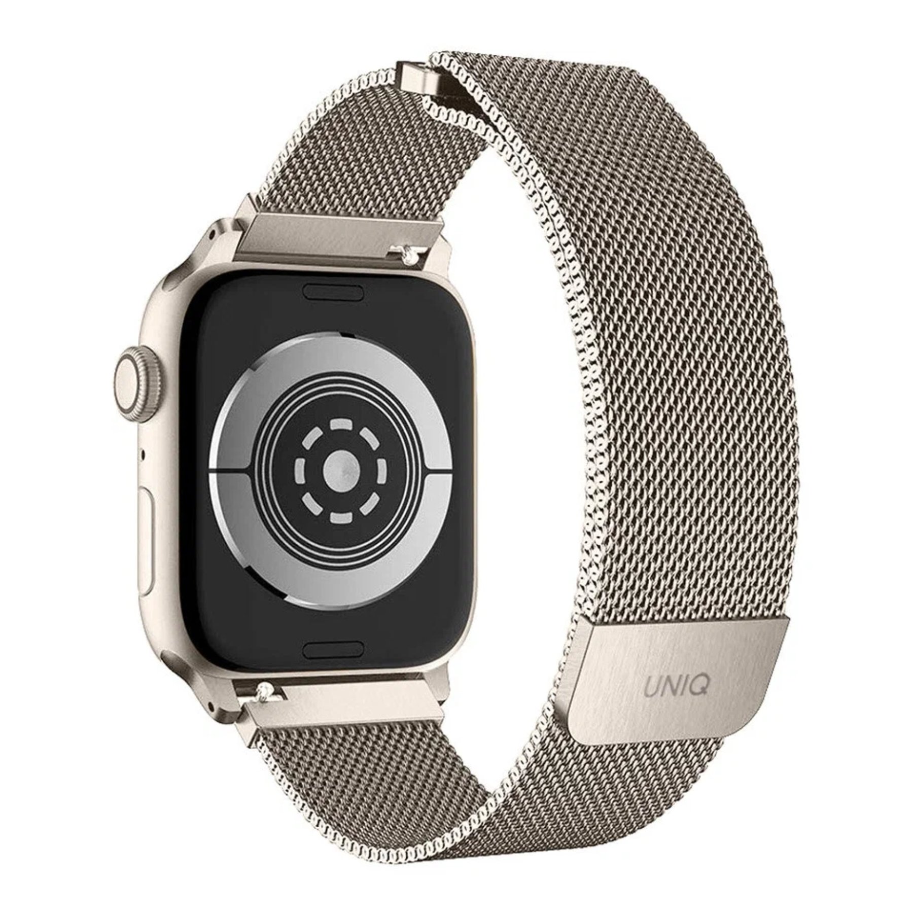 Ремешок Uniq Dante Strap Mesh Steel Starlight для Apple Watch 42 / 41 / 40 мм