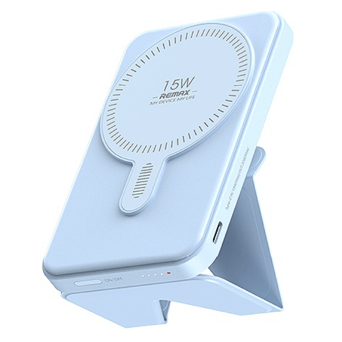 Power Bank Remax RPP-578 MagSafe pro 20W magnetic wireless 6000 мА·ч, Синий