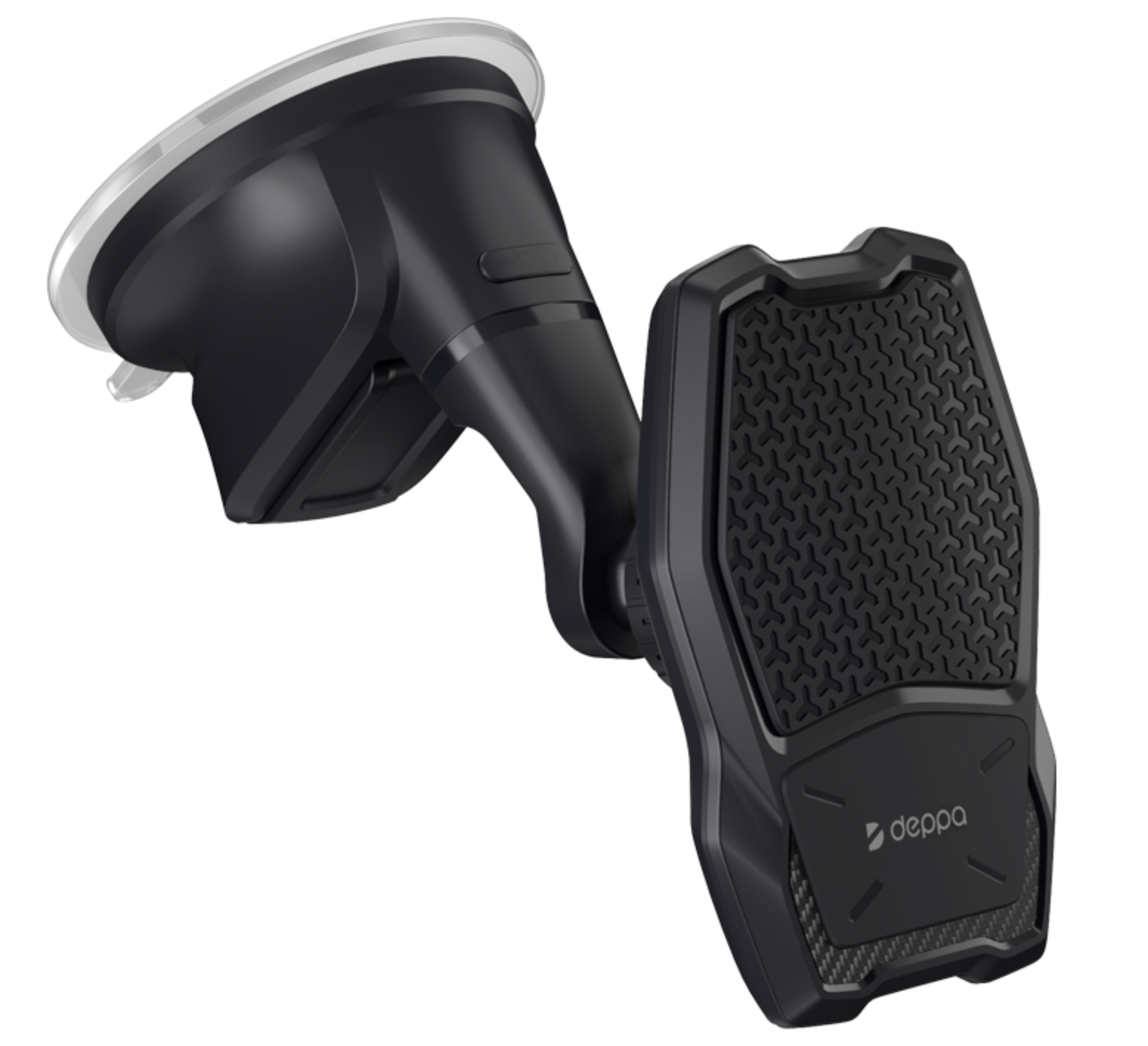 Автомобильный держатель + беспроводное ЗУ Deppa Mage Qi для смартфонов, Магнитный, Черный