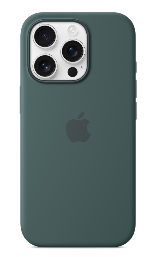 Чехол Оригинальный Силикон MagSafe для iPhone 16 Pro, Зеленое озеро