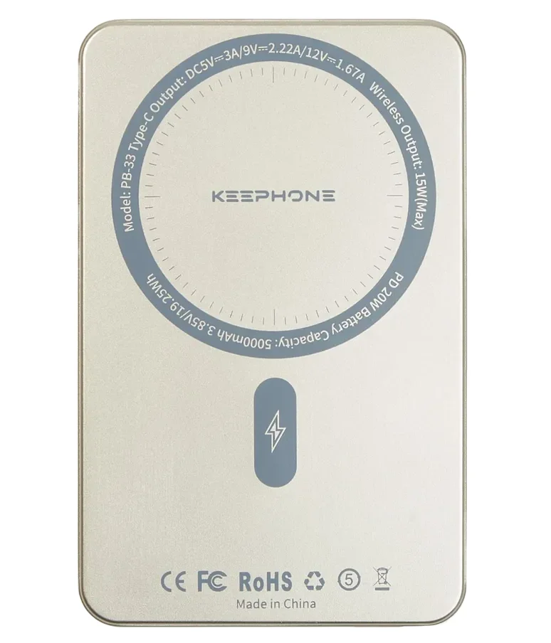 Внешний аккумулятор Keephone Lucci 5000Mah, титан