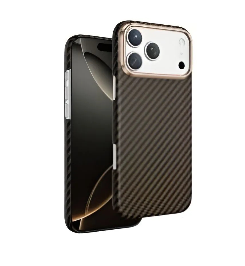 Чехол Keephone для iPhone 17 Pro Max KEVILAR DIAGO, MagSafe, Бронзовый