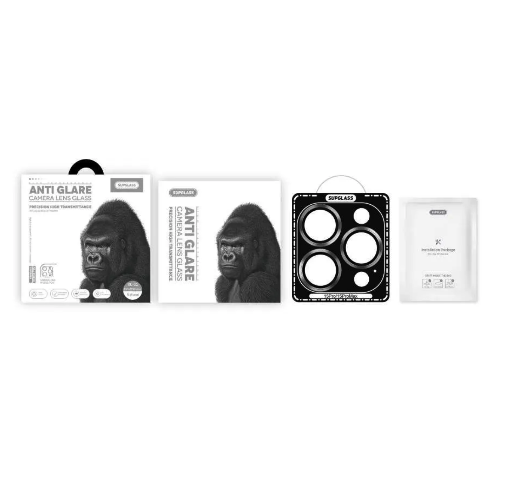 Защитные линзы стекло для объектива камеры SupGlass с антибликовым покрытием SG-31 на камеру iPhone 17 Air, Розовое золото