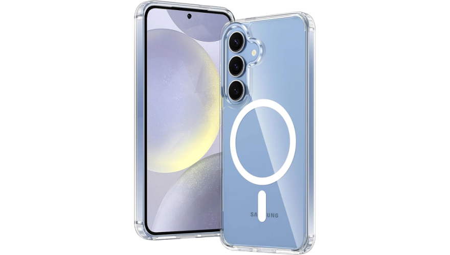 Чехол Clear Case MagSafe Samsung Galaxy S25, Прозрачный