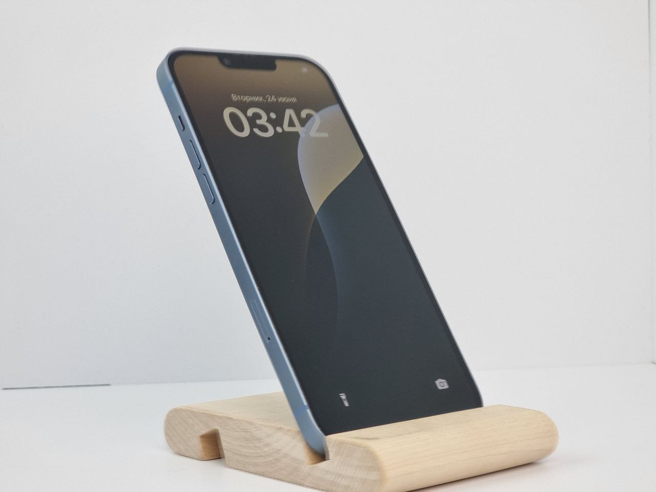 iPhone 14 Plus 128Гб,  (2 sim / 84%), Голубой - Б/У . . .