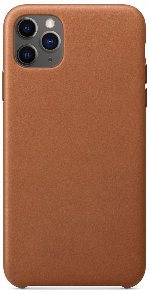 Оригинальный кожаный чехол для Apple iPhone 11 Pro Max, Коричневый