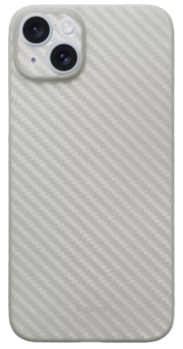 Чехол KZDOO Air Carbon для iPhone 15, Титан