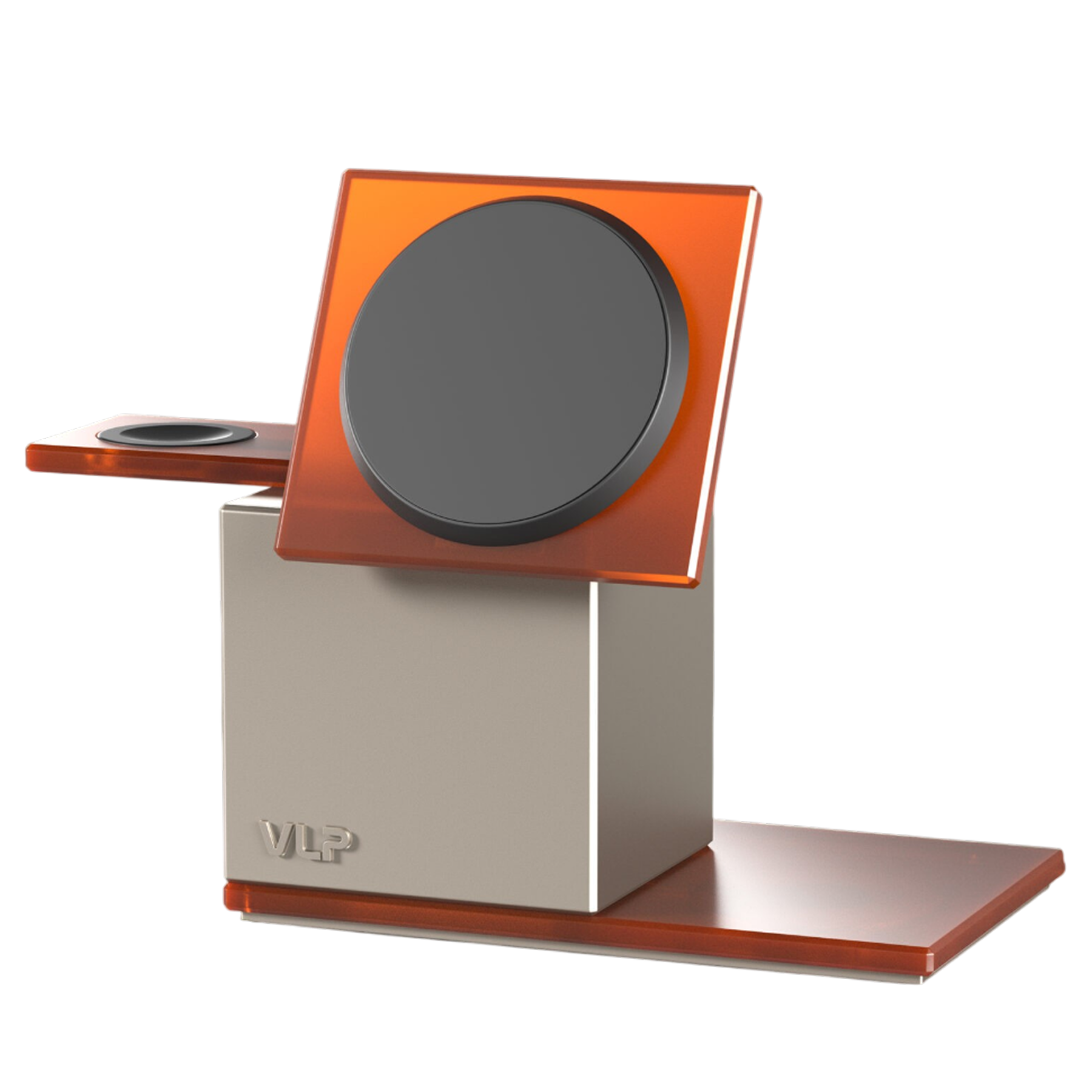 Беспроводное зарядное устройство VLP NEO Qi2.2, Apple Watch, Серый/Оранжевый