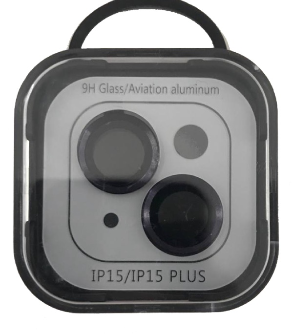 Защитное стекло линзы 9H Aluminum на камеру iPhone 15/15 Plus, Зеленое