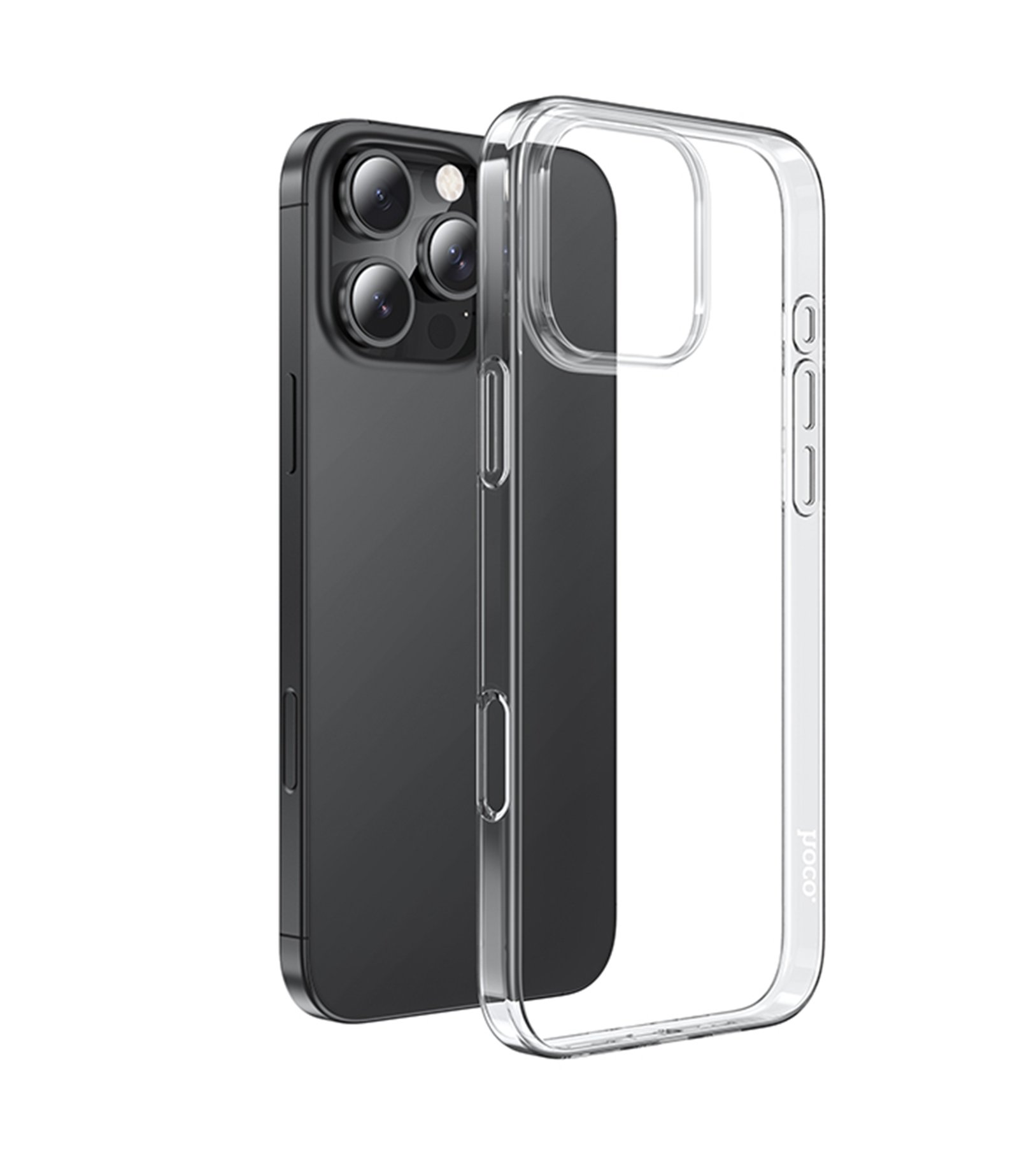 Чехол HOCO Light series TPU для iPhone 16 Pro Max, Прозрачный