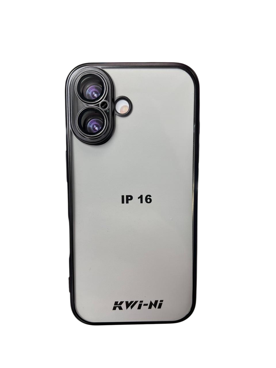 Чехол Kwi-ni матовый ультратонкий для iPhone 16,  Черный