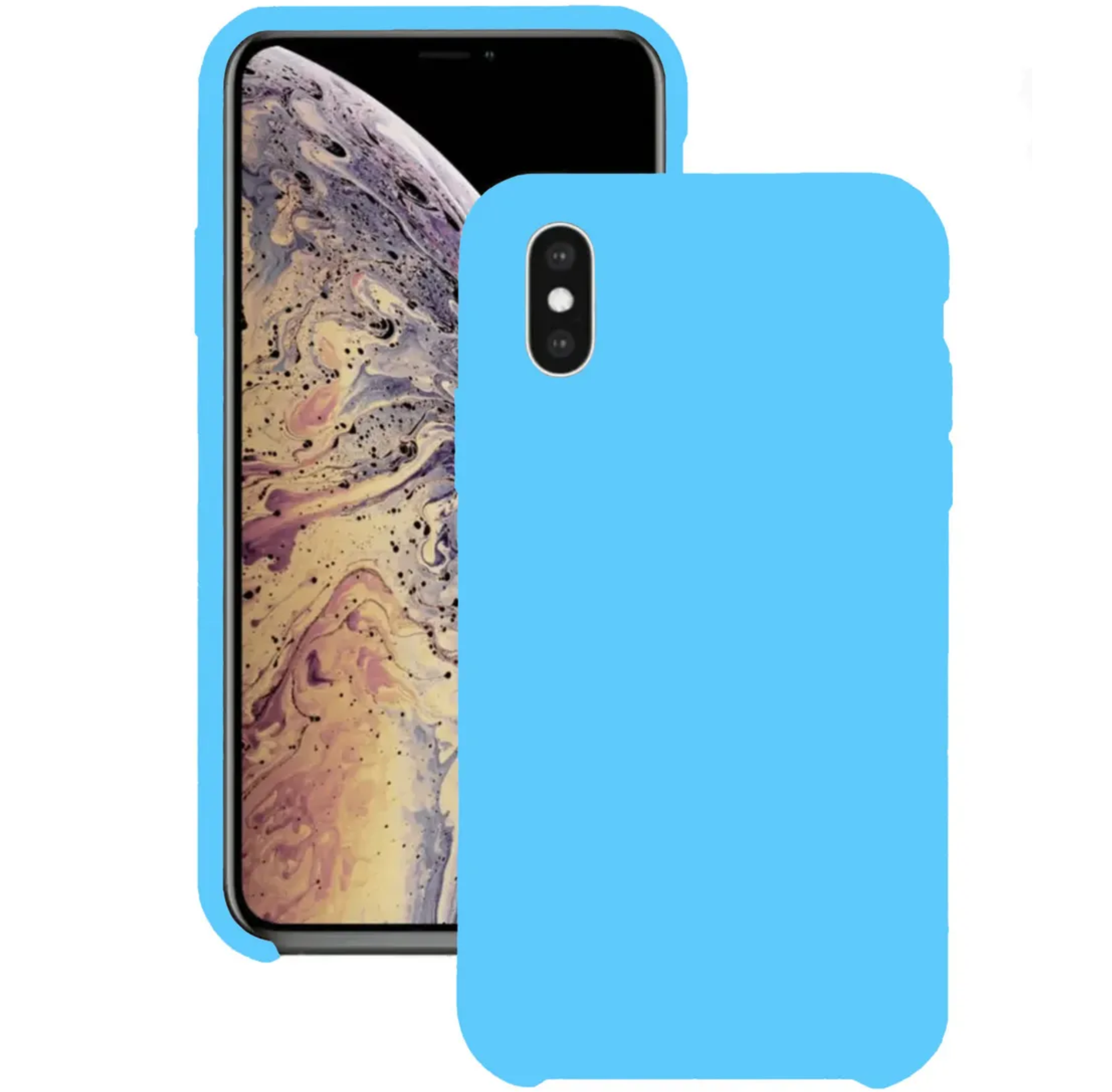 Чехол Hoco Силикон для iPhone X/XS, Голубой