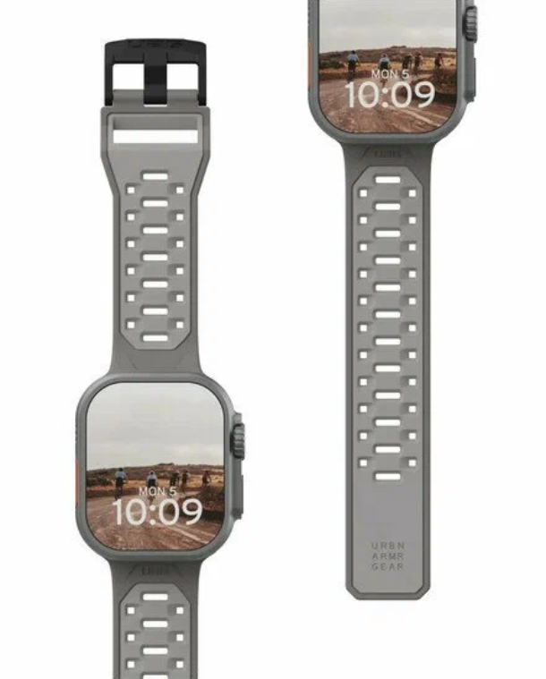 Ремешок силиконовый UAG Civilian Strap для Apple Watch 42/44/45/49мм, Титан