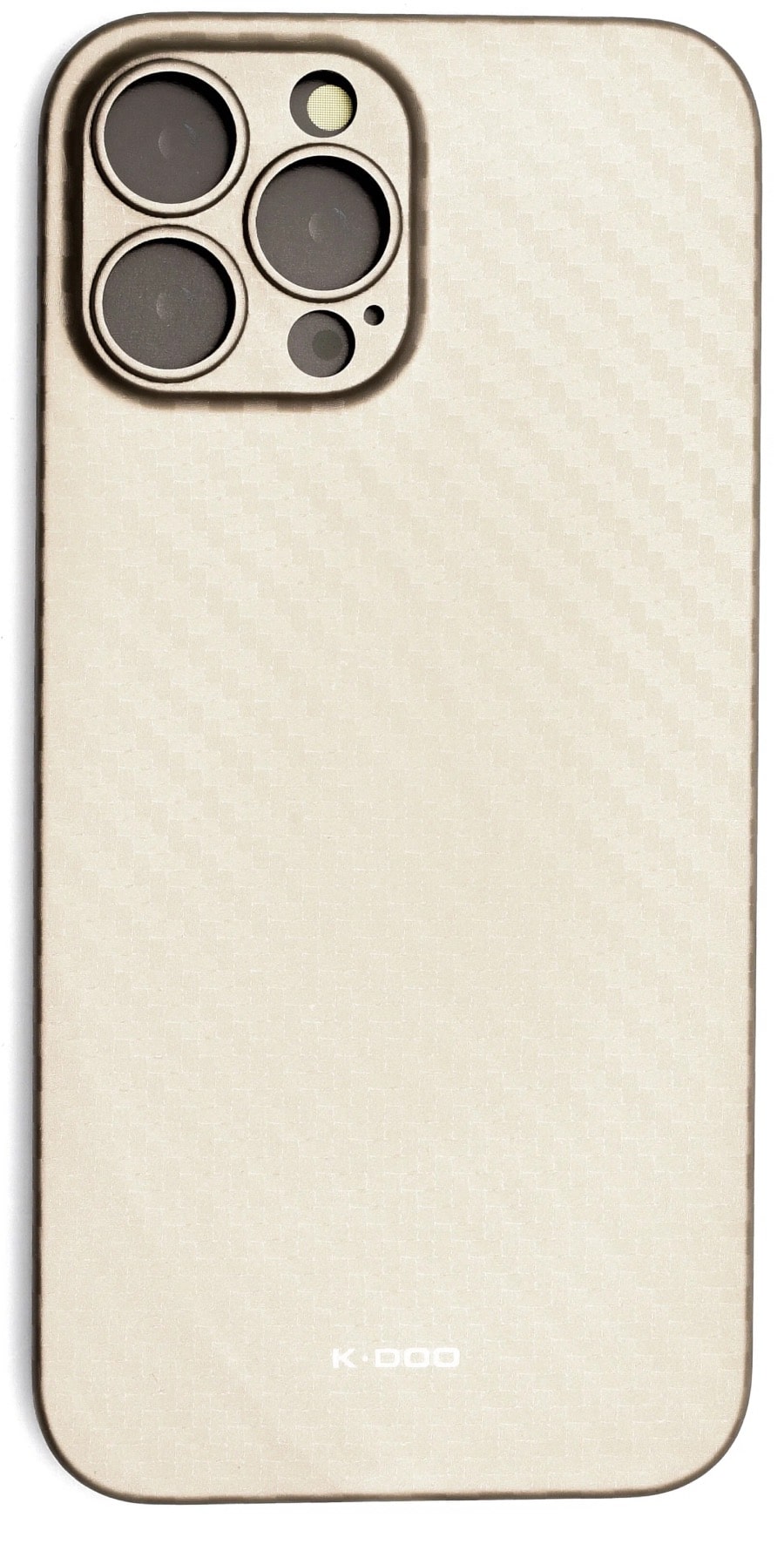 Чехол K-DOO Air Карбон для iPhone 13 Pro, Золотой