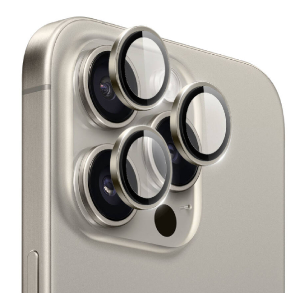 Защитные линзы WiWU Falcon на камеру iPhone 16 Pro/16 Pro Max, Серый