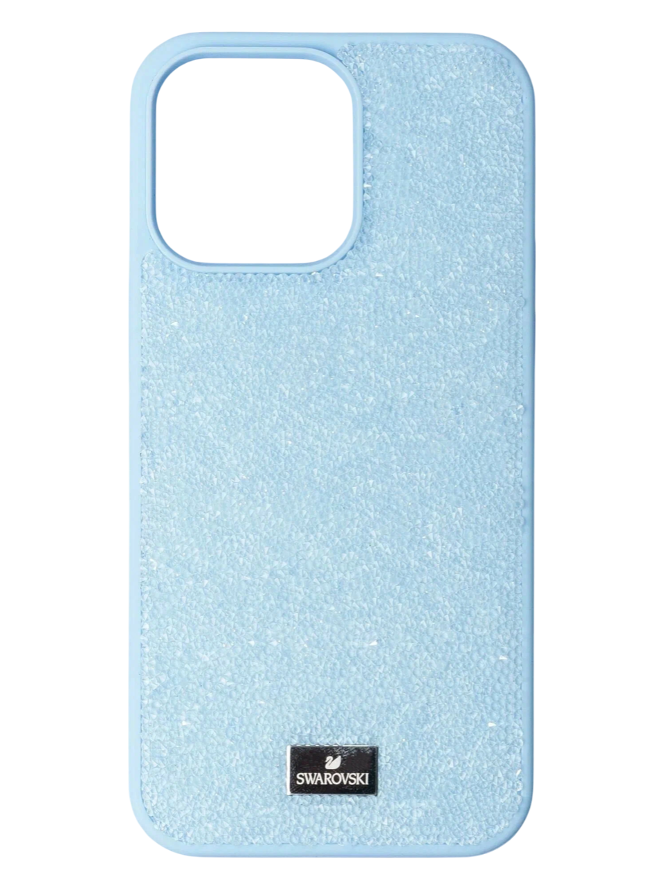 Чехол со стразами Swarovski для iPhone 16 Pro, голубой