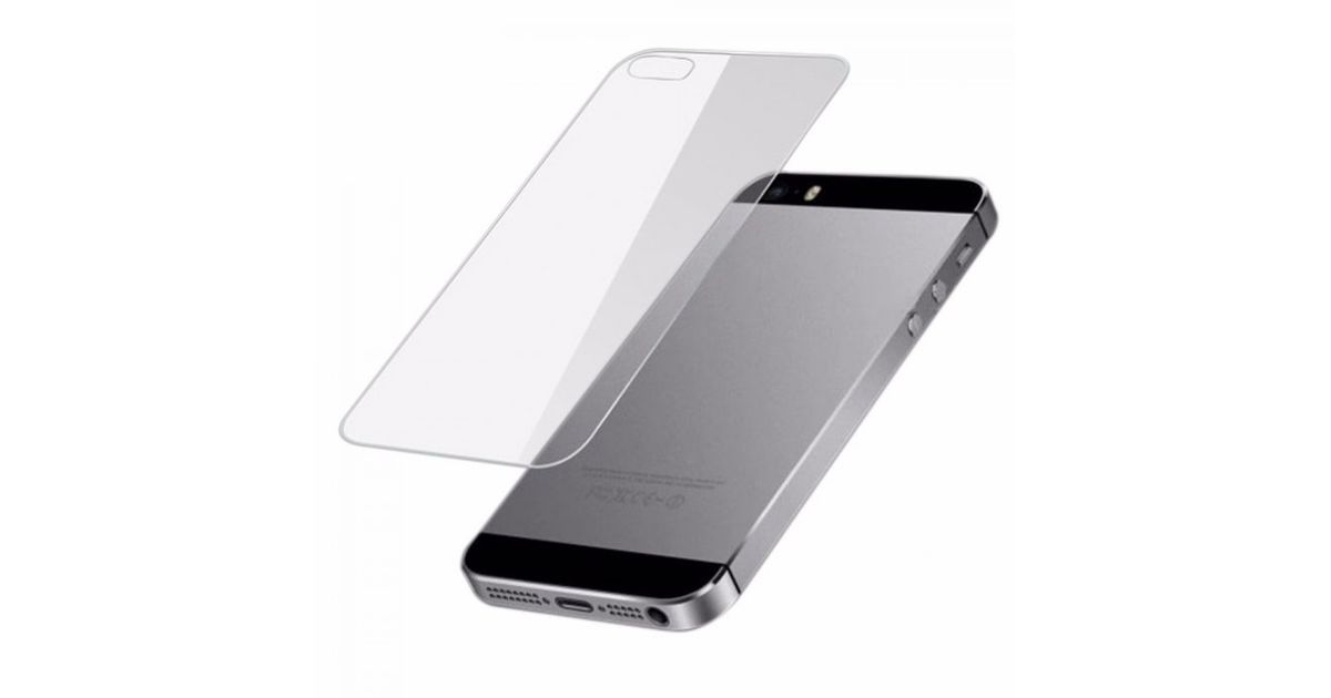 Защитное стекло на заднюю поверхность для iPhone 5/5S, Цветное