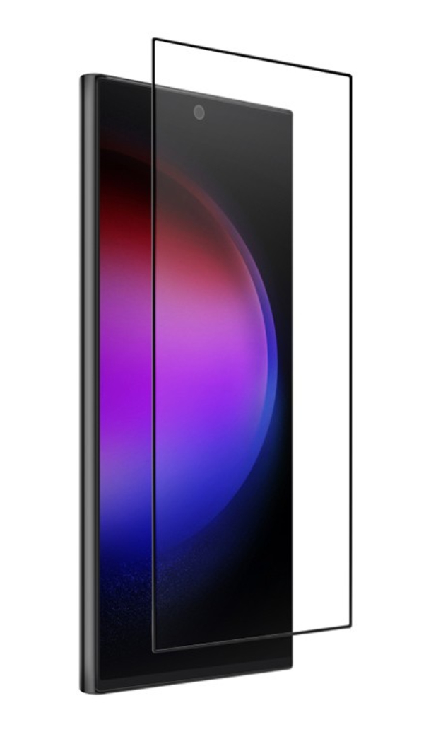 Uniq стекло для Galaxy S24 Ultra OPTIX Vivid (true colors) Прозрачный/Черный (+installer)