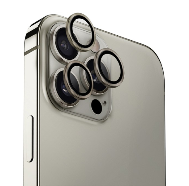 Uniq стекло для iPhone 16 Pro/16 Pro Max OPTIX Camera Lens AluGuard, Серый Титан