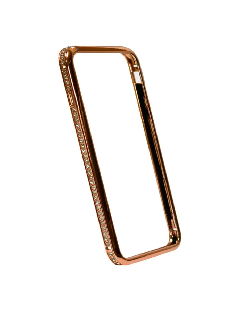 Бампер орнамент со стразами для iPhone 6, Металл, Цветной, 160140
