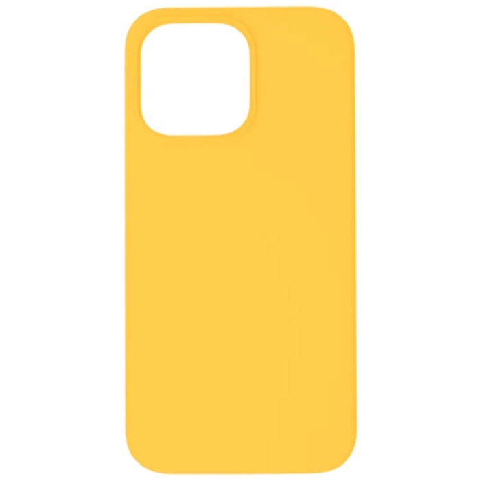 Оригинальный Силиконовый чехол для iPhone 15 Pro, Желтый