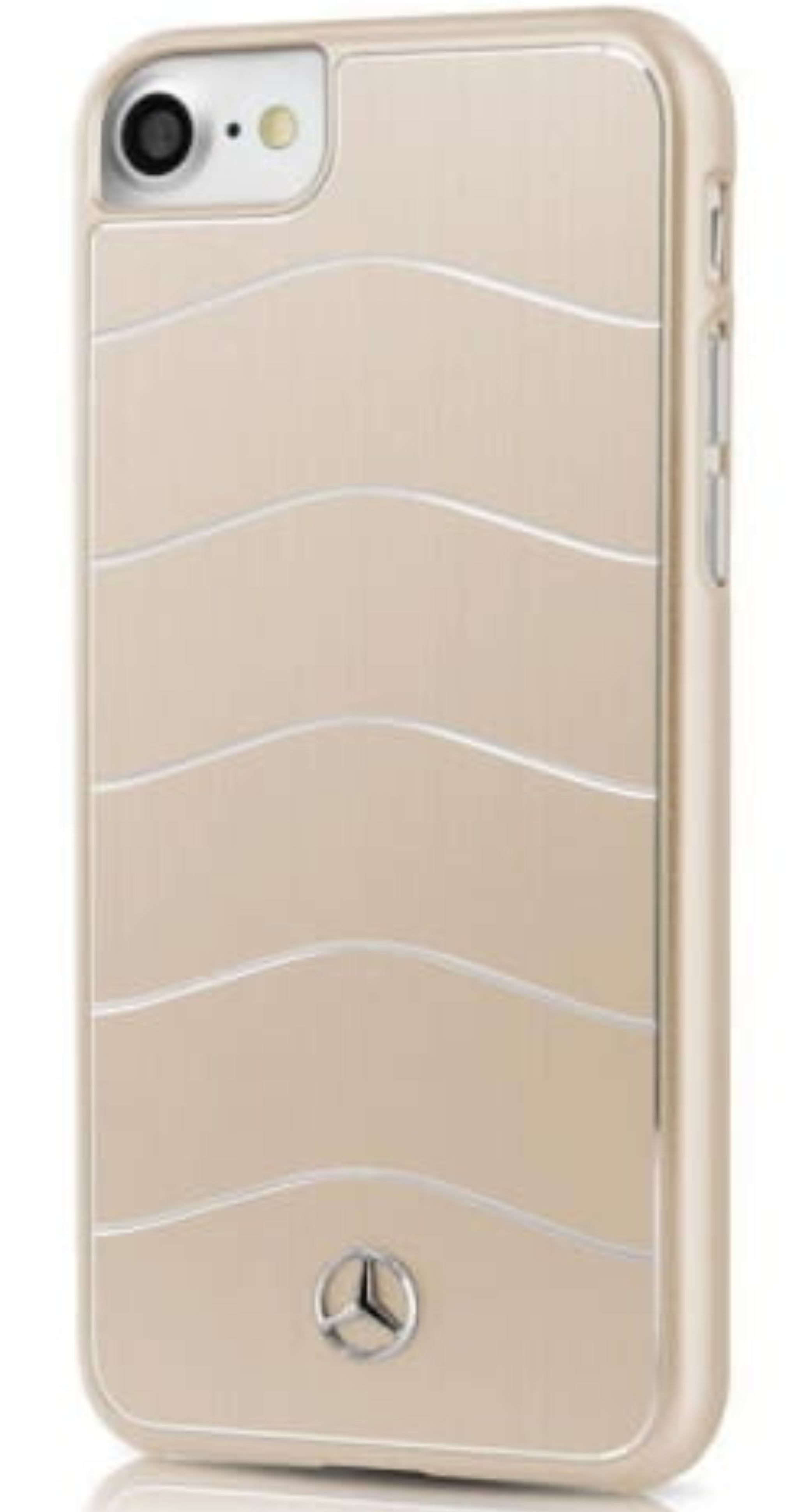 Чехол Mercedes для iPhone 7/8, Твердый матовый алюминий Wave Vlll, Золотой