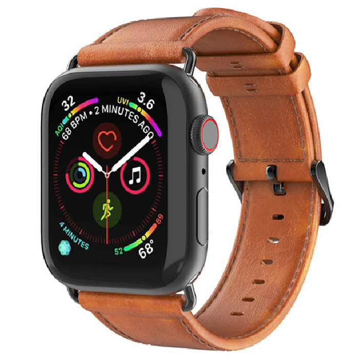 Ремешок Dux Ducis Leather для Apple Watch 38/40/41мм, Коричневый