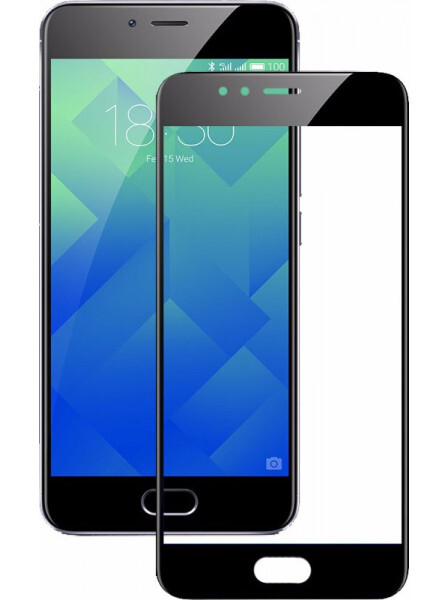 Защитное стекло 2D для Meizu M5S, Черный