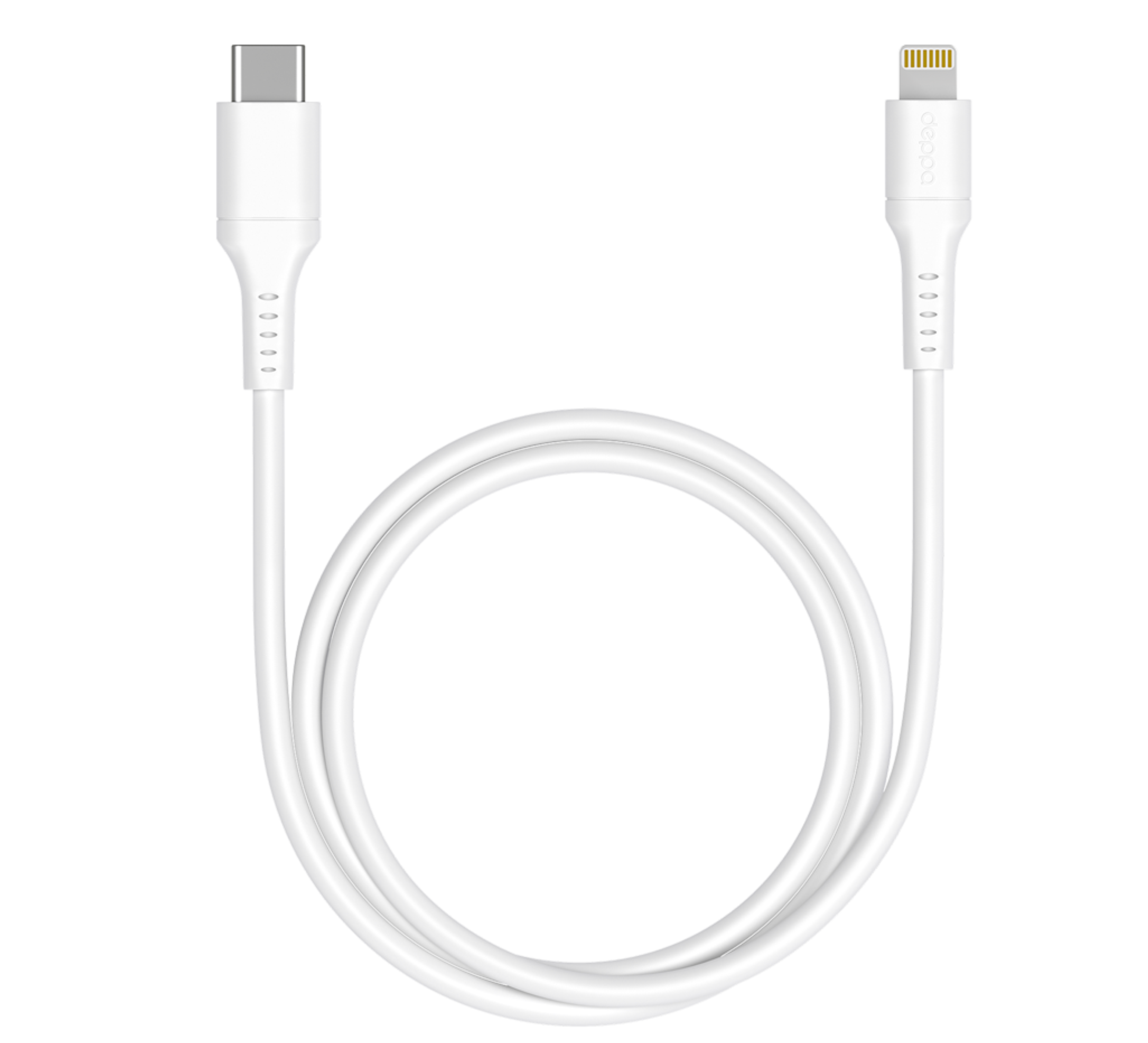 Deppa USB-C – Lightning, MFI, 60W 1.2м, Белый